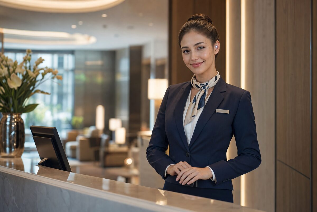 拟真前台机器人概念图